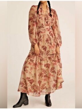 NWT - Anthropologie/LetMeBe Floral Long Sleeve Dress
